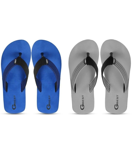 GBest Multicolor Mens Thong Flip Flop - None