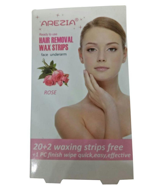 Arezia Hair Removal Wa0x Strips Face Underarm  For Women Wax Strips for 22 Pcs