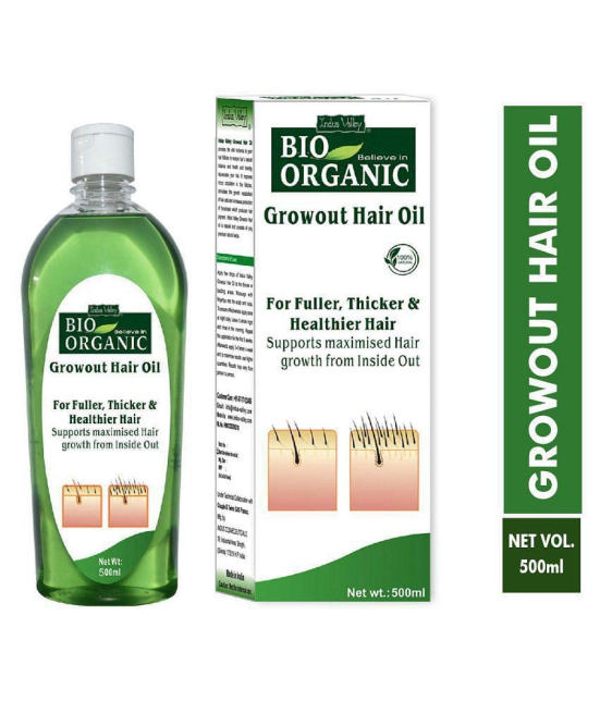 Indus Valley Bio Organic Growout Hair Oil for Hair Regrowth - Bulk Pack Hair Oil 500ml