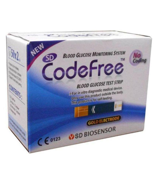 SD Codefree 100 Test Strips Expiry June 2024