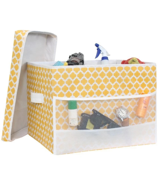 PrettyKrafts Non-Woven Storage Bag & Trunk - Yellow