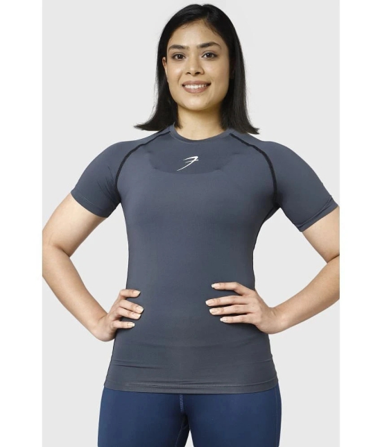 Fuaark Grey Polyester Lycra Compression - Single - None