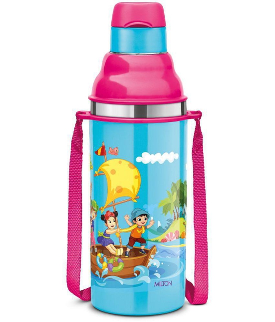 Milton Kool Stunner 400 Insulated Inner Steel Water Bottle for Kids, 400 ml, Blue - Blue