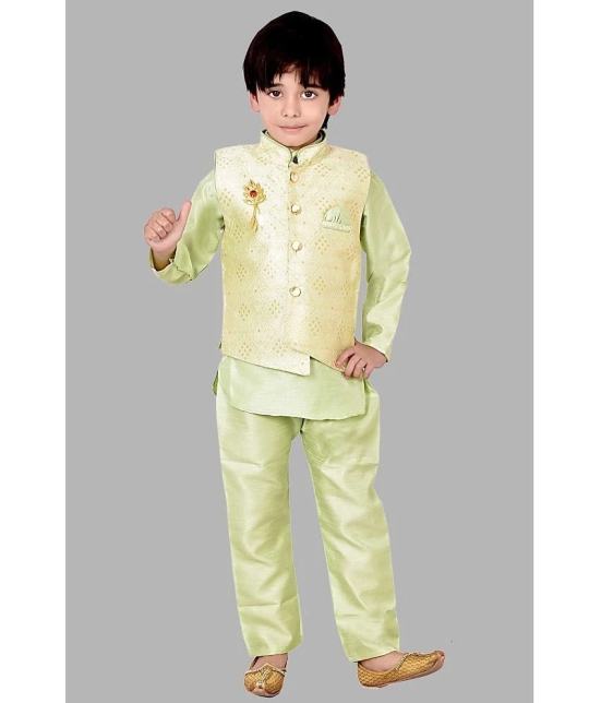 Arshia Fashions - Green Silk Boys ( Pack of 1 ) - None