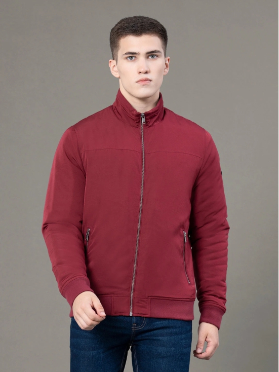 RedTape Stand Collar Bomber Jacket for Men | Classic & Enhanced Comfort