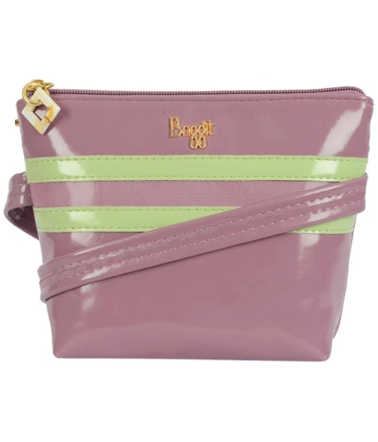 Baggit Purple Faux Leather Sling Bag - Purple