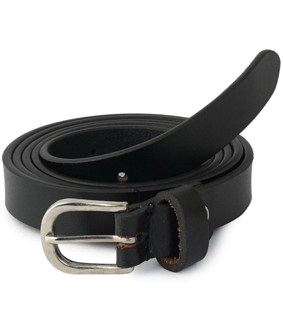 STYLE SHOES Womens Black Leather Cinch Belt Belt ( Pack of 1 ) - None