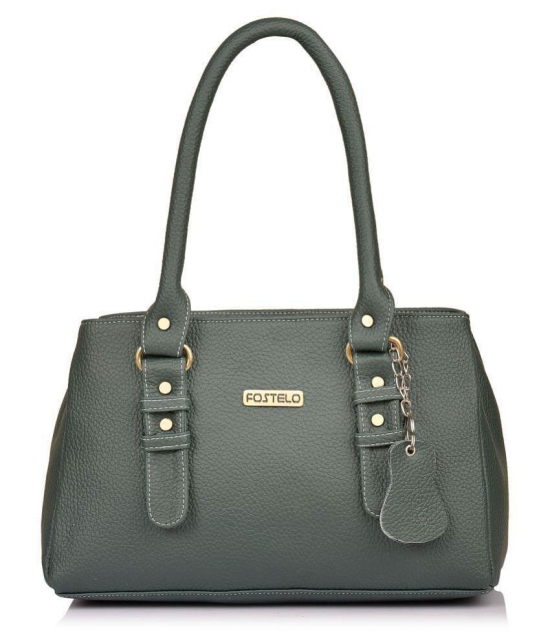 Fostelo - Green  PU Shoulder Bag - Green