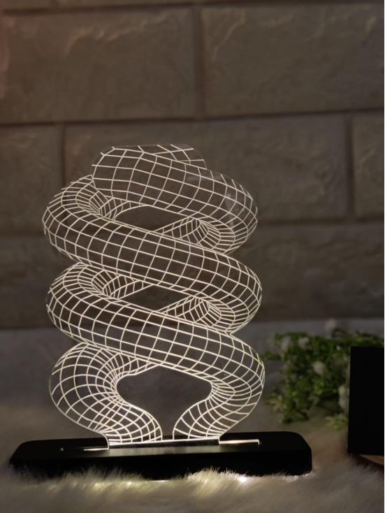 Spiral Led Plaque with Led Stand