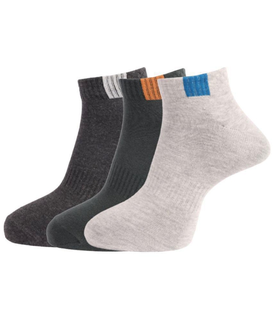 Dollar Socks Cotton Ankle Length Socks Pack of 3 - Multi