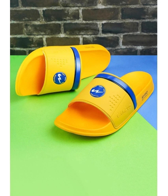 Campus - Mustard Mens Slide Flip Flop - None