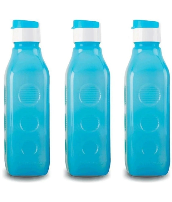 Oliveware Blue Water Bottle 1000 mL ( Set of 3 ) - Blue