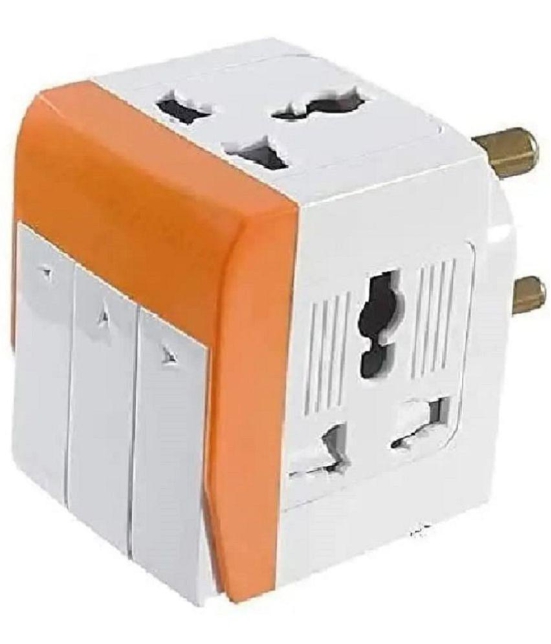 EIGHTEEN ENTERPRISE 3 in 1 Way Plug Multi Plug Adapter - Multi Color