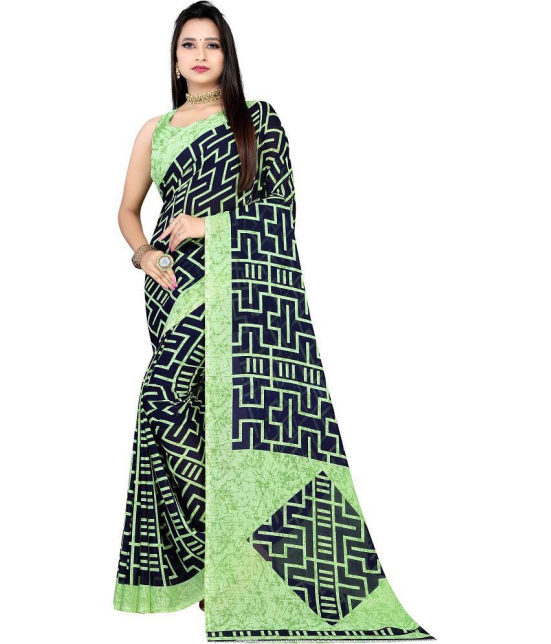 LEELAVATI - Multicolor Georgette Saree With Blouse Piece ( Pack of 1 ) - Multicolor