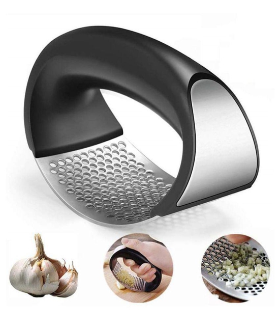 New Design Stainless Steel Garlic Press Tools - Black