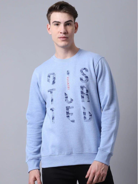 Rodamo Men Blue Printed Sweatshirt