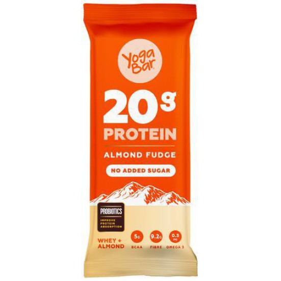 Yoga Bar Protein Bar, Almond Fudge, 60g Pack