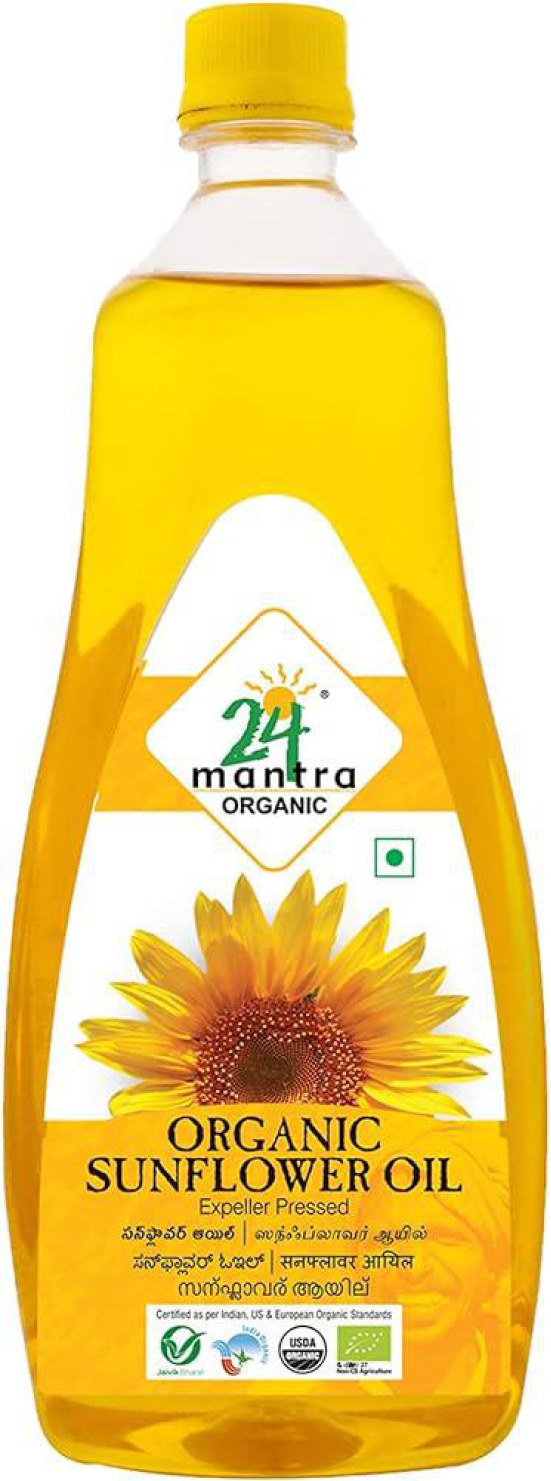 24 mantra COLD PRESSED SUNFLOWER OIL 1 l