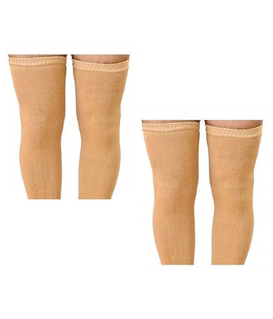 Penyan™ Knee Warmers, Woolen Knee Cap | Unisex | Elastic Support | Fully Stretchable (Skin) - 2 Pair - None