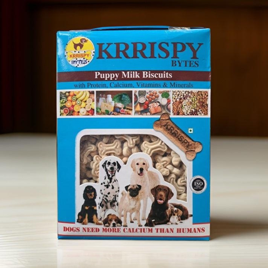 Puppy Milk Biscuits with Protein, Calcium, Vitamins & Minerals - 1 KG