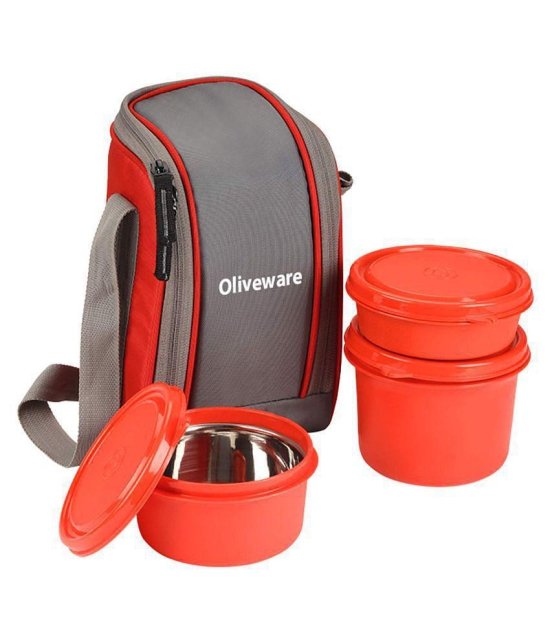 Oliveware Red Lunch Box