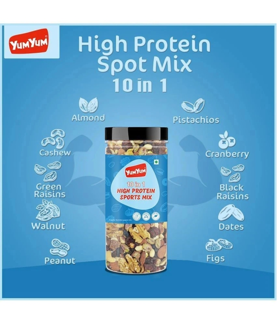 YUM YUM Premium 10 in 1 High Protein Sports Mix 250g, Rich in Fiber, Good For Gym Health (250 g)