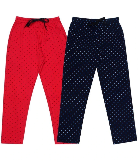 DIAZ Kids Cotton printed Trackpant/Trousers/Lower Combo pack of 2 - None