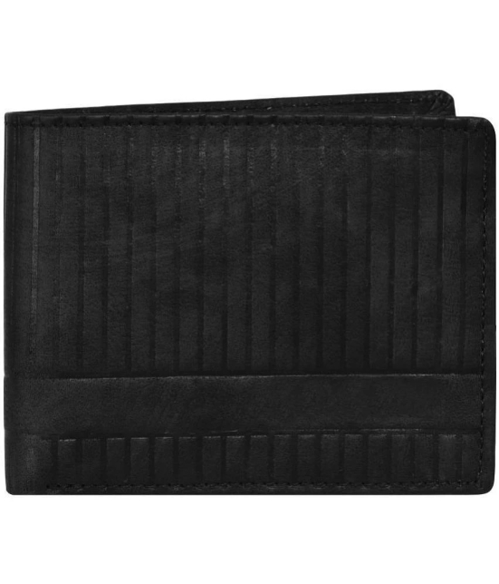 GEEO - Black Faux Leather Mens Regular Wallet ( Pack of 1 ) - Black