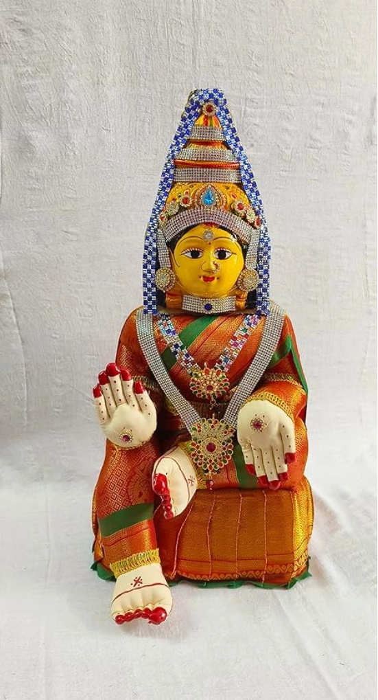 Ammavari Doll Face Set-6 x 8 x 17 / Red