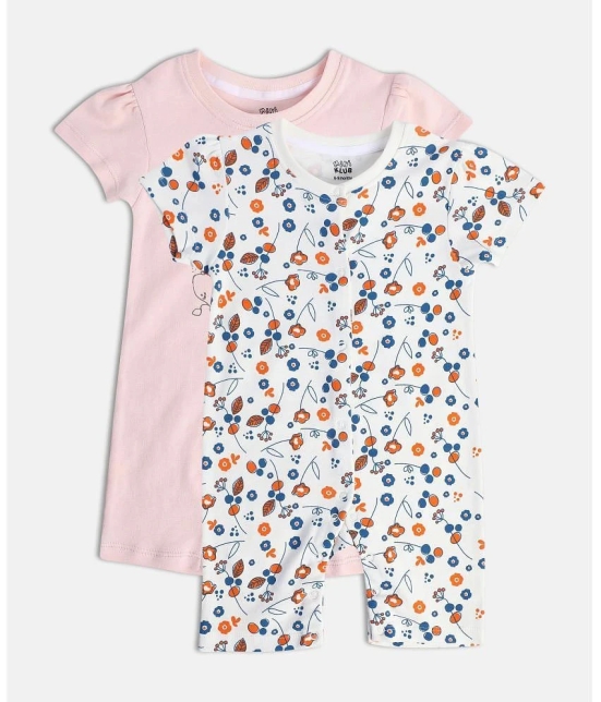 MINI KLUB - Multi Color Cotton Rompers For Baby Girl ( Pack of 1 ) - None