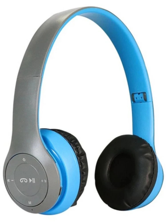 UGPro UGP-47 2 in 1 3.5 mm Bluetooth Headphone Over Ear 4 Hours Playback Adjustable length IPX4(Splash & Sweat Proof) Blue