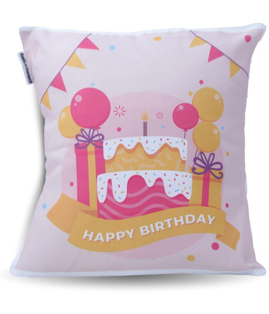 Ros - Pink Polyester Gifting Quotes Cushion