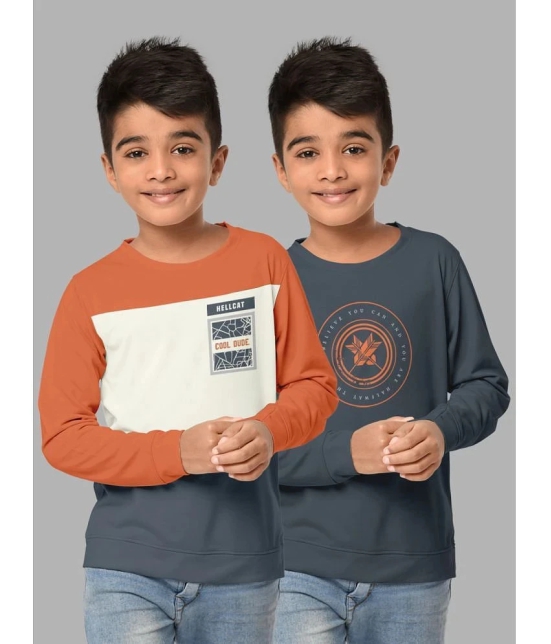 HELLCAT Pack of 2 Boys Cotton Blend Sweatshirt ( Multicolor2 ) - None