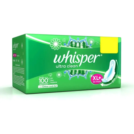 Whisper Ultra Xl Wings Sanitary Pad 30'S