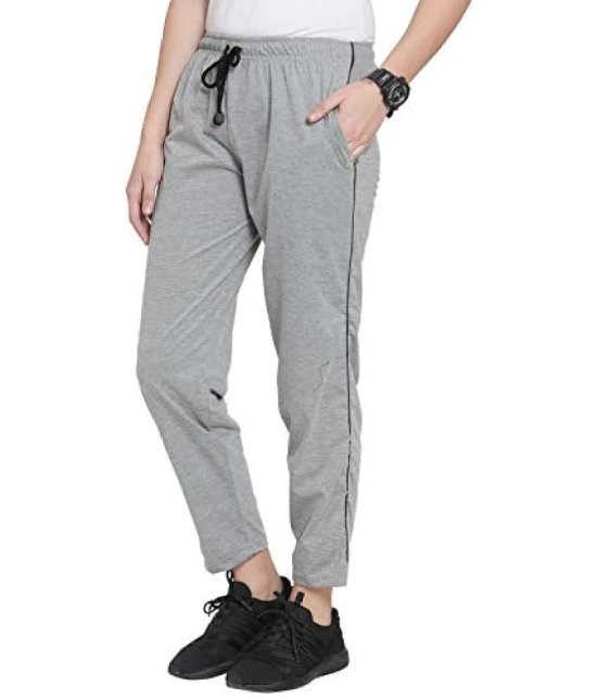 Uzarus Grey Cotton Blend Trackpants - Single - XL