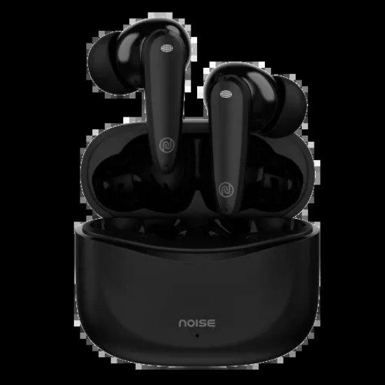 Noise Buds VS106 Truly Wireless In-Ear Earbuds with 50H Playtime, Quad Mic with ENC, Instacharge (10 min = 200 min),Ultra-Low Latency(up to 40ms), 10mm Driver, and BT v5.3 Jet Black