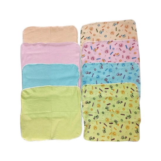 Baby Burp Cloth Newborn Washcloth Set of 8 - WCL80 P4