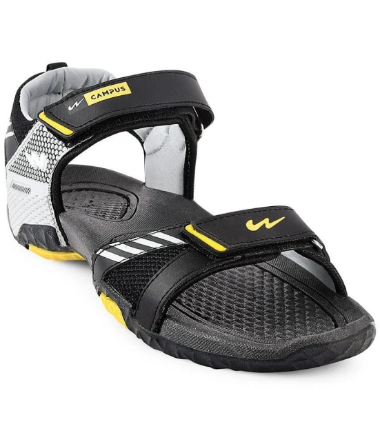 Campus - Black Mens Floater Sandals - None