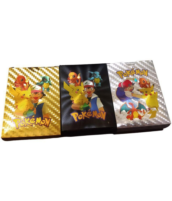 POKEMON  165PCS PLAYING POKEMON CARDS 55gold/55black/55silver