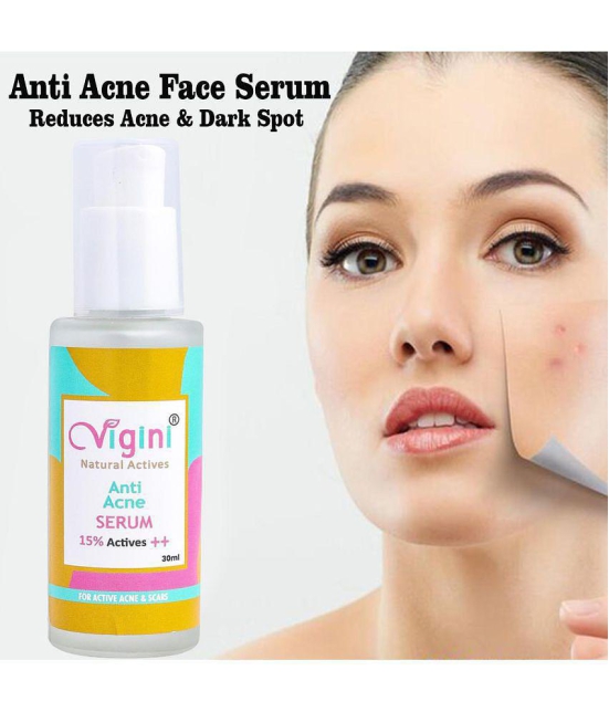 VIGINI 2% SALICYLIC & NIACINAMIDE WITH VITAMIN C FACE SERUM FOR OILY ACNE PRONE SKIN - OIL CONTROL & ANTI-ACNE, 30ML