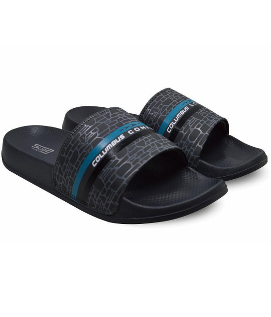 Columbus - Dark Grey Men's Slide Flip Flop - None