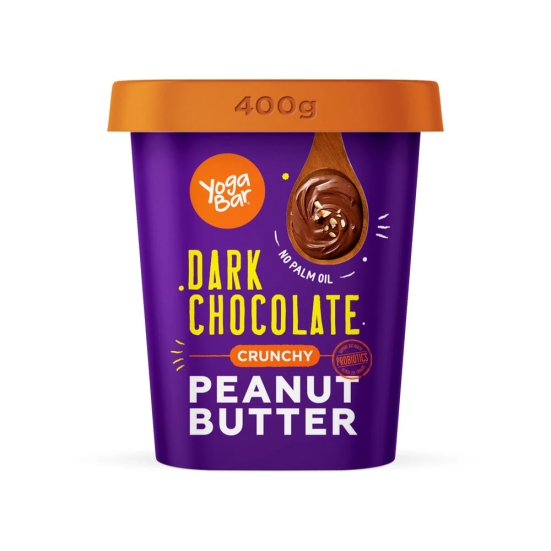 Yoga Bar Dark Chocolate Crunchy Peanut Butter, 400 Gm