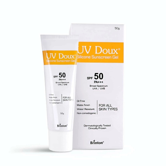 Uv Doux Spf 50 Tube Of 50gm Silicone Sunscreen Gel