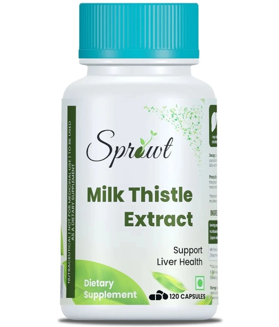 Sprowt Milk Thistle Extract With 800Mg Of Silybum Marianum Detox Supplement For Men And Women