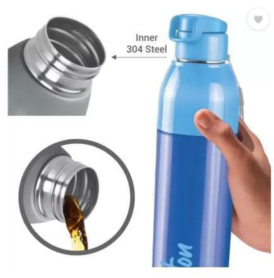 Milton Steel Convey 900 Insulated Inner Steel Water Bottle, 900 ml