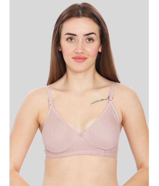 ILRASO - Purple Cotton Non Padded Women's T-Shirt Bra ( Pack of 1 ) - None