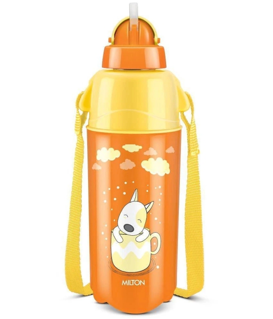 Milton - Kool Trendy 500 Orange School Water Bottle 490 mL ( Set of 1 ) - Orange