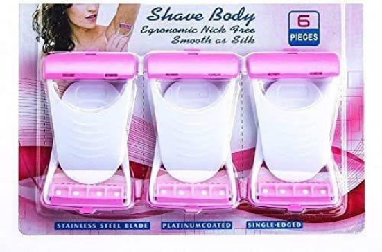 Elecsera SMOOTH HAIR REMOVAL MAX-6 PIECES Shaver For Women Max Disposable 6 Disposable Razor (Pack of 6) Disposable Razor (Pack of 6)