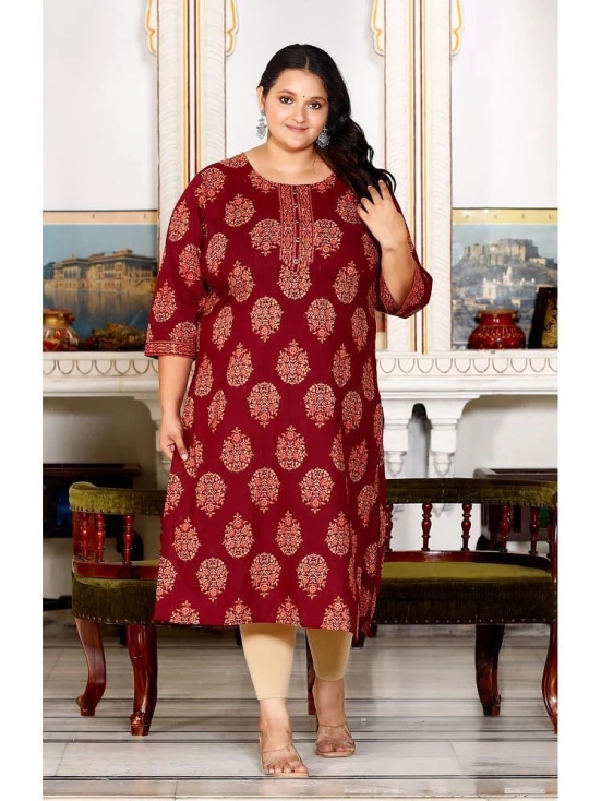 Swasti Cotton Printed Straight Womens Kurti - Brown ( Pack of 1 ) - None