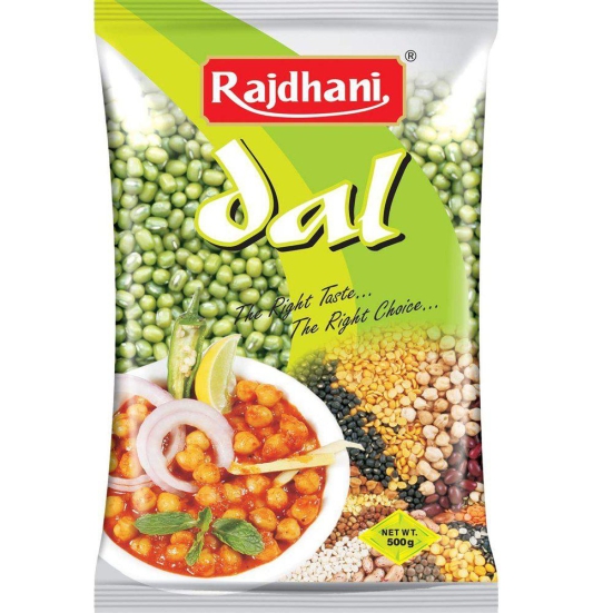 Rajdhani Green Moong Dal 500gm